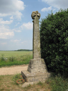 Dacre Cross: Battle of Towton fought on 29th March 1461 in the Wars of the Roses