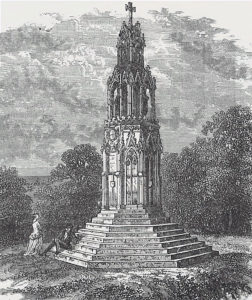 Eleanor Cross: Battle of Northampton on 10th July 1460 in the Wars of the Roses
