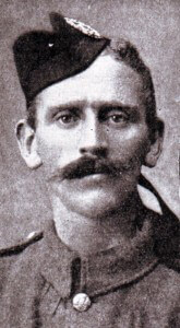 Private Ross Tollerton 1st Queen’s Own Cameron Highlanders awarded the Victoria Cross for his conduct at the Battle of the Aisne