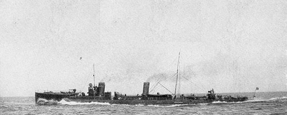 German destroyer V187, sunk by Blunt’s destroyers during the westward sweep in the Heligoland Bight operation on 28th August 1914