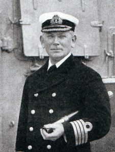 Rear Admiral Stoddart, British second in command at the Battle of the Falkland Islands on 8th December 1914 in the First World War