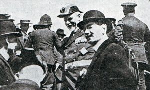 Admiral Graf von Spee in Valparaiso after the Battle of Coronel on 1st November 1914 in the First World War