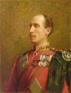 Lieutenant Colonel Dick-Cunyngham VC commanding officer of 2nd Gordon Highlanders at the Battle of Elandslaagte on 21st October 1899