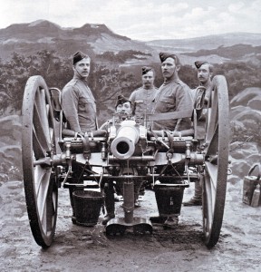 British 15 pounder field gun, the gun used by the two Royal Field Artillery batteries in the Battles of Belmont and Graspan in November 1899