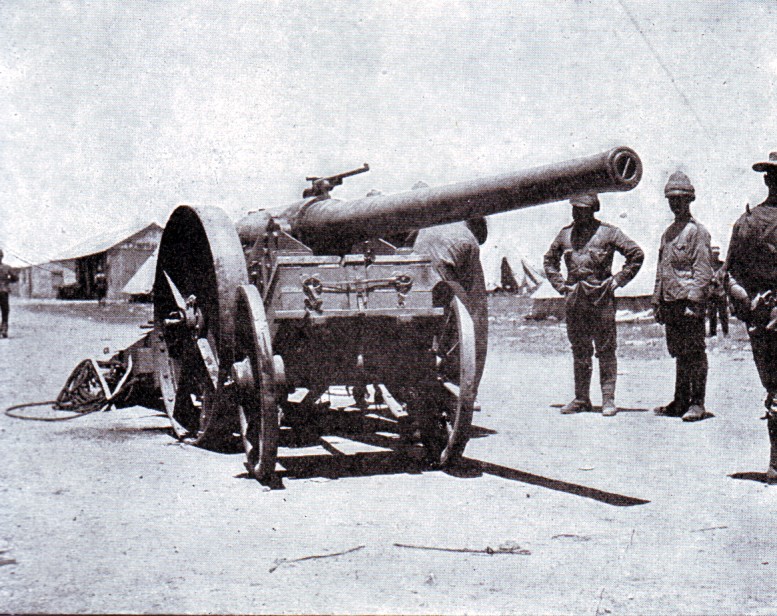 Naval 4.7 inch gun known as ‘Joe Chamberlain’ used at the Battle of Magersfontein on 10th and 11th December 1899