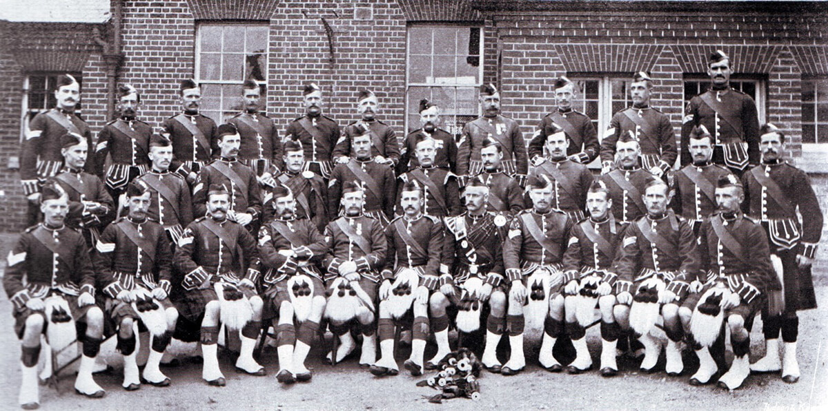 Non-commissioned officers of 2nd Black Watch: many of these soldiers became casualties at the Battle of Magersfontein on 11th December 1899