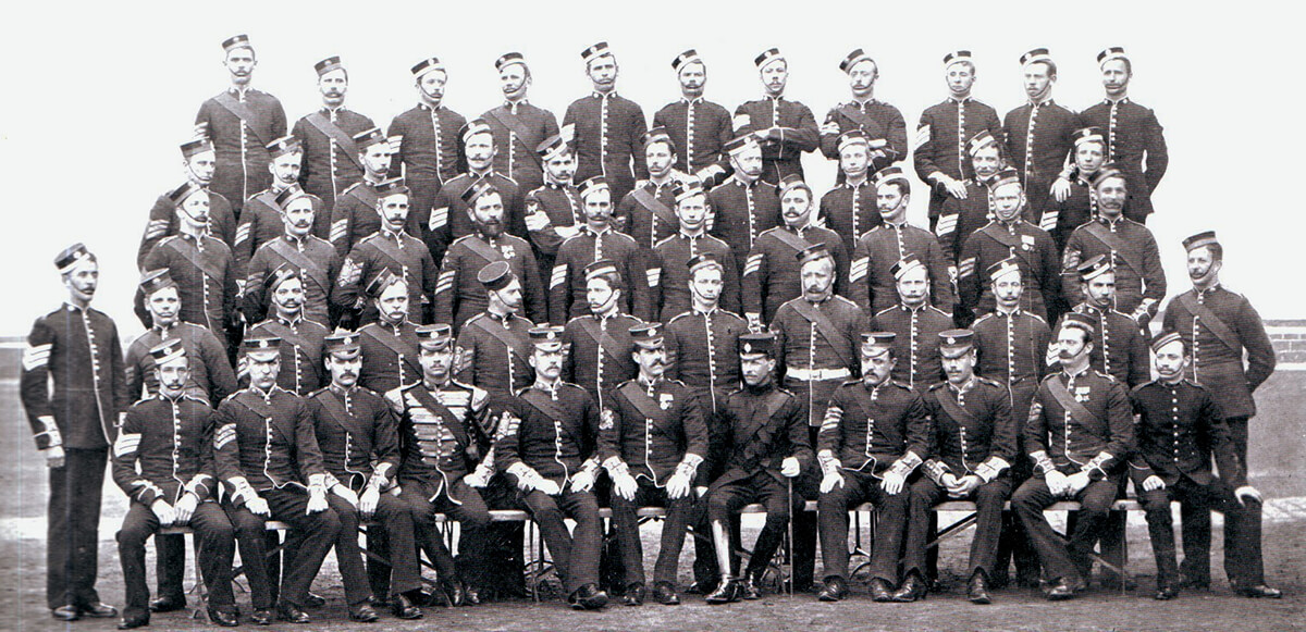 2nd Coldstream Guards non-commissioned officers. The Battalion fought at Belmont, Graspan, Modder River and Magersfontein in 1899