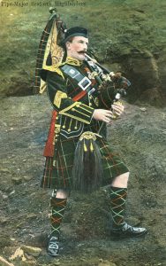 Pipe Major Seaforth Highlanders: the regiment's 2nd Battalion fought at the Battle of Magersfontein on 11th December 1899 in General Wauchope's Highland Brigade