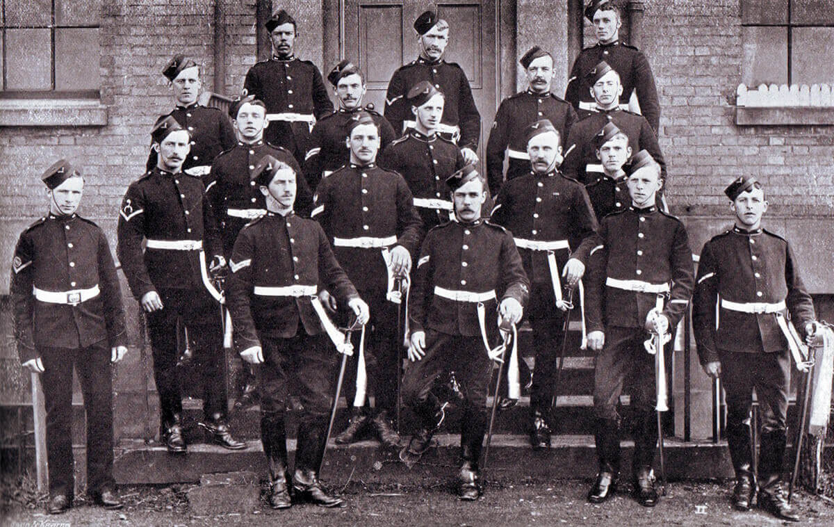 Corporals and Bombardiers of 64th Battery Royal Field Artillery. The Battery fought at the Battle of Colenso on 15th December 1899 during the Boer War