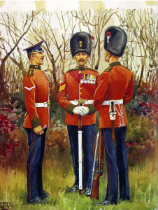 Northumberland Fusiliers in 1901. The Sergeant is wearing the Queen’s South Africa Medal and the King’s South Africa Medal