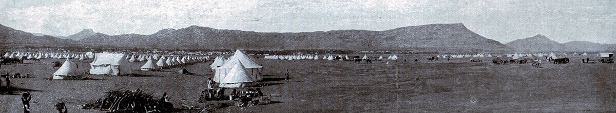General Gatacre’s camp at Queenstown prior to the operation leading to the Battle of Stormberg on 9th December 1899