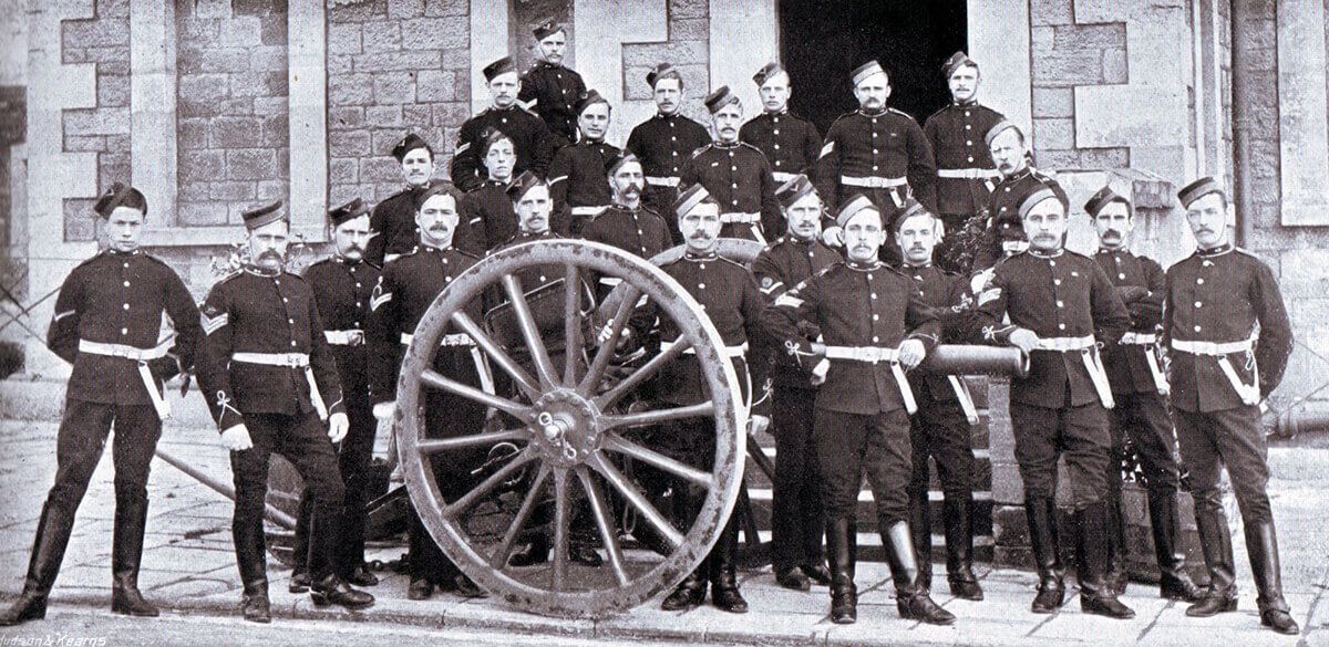 Non-commissioned officers of 63rd Battery Royal Field Artillery which fought at the Battle of Colenso on 15th December 1899 during the Boer War