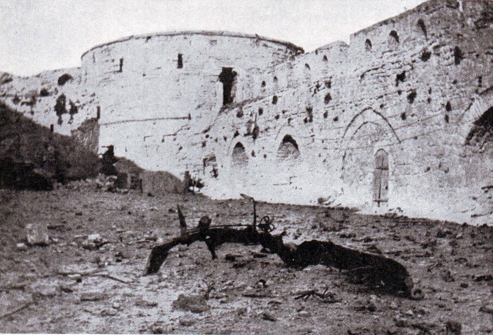 The Old Fort at Sedd el Bahr forming the eastern part of the Turkish defences at V Beach Cape Helles Gallipoli on 25th April 1915
