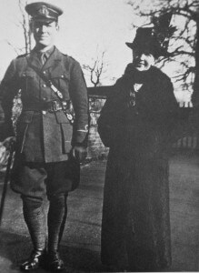 Rupert Brooke, as a sub-lieutenant in the Hood Battalion of the Royal Naval Division, with his mother