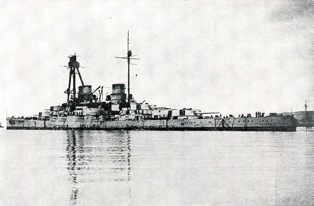 German battle cruiser SMS Derfflinger one of Admiral Hipper’s ships at the Dogger Bank Action on 24th January 1915