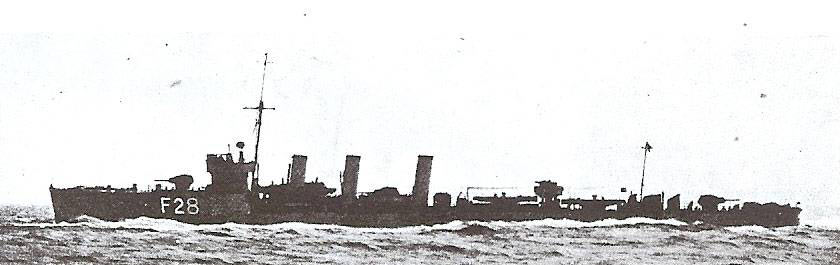 British Destroyer HMS Mary Rose. Mary Rose fought at the Battle of Jutland on 31st May 1916 in the 12th Flotilla