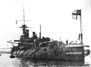 British Battleship HMS King George V. King George V fought at the Battle of Jutland on 31st May 1916 in Vice Admiral Sir Thomas Jerram’s 2nd Battle Squadron