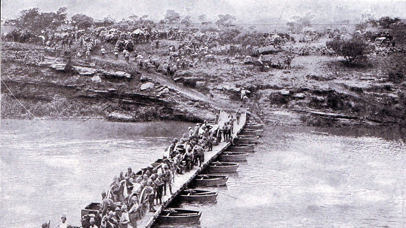 British Pontoon Bridge over the Tugela