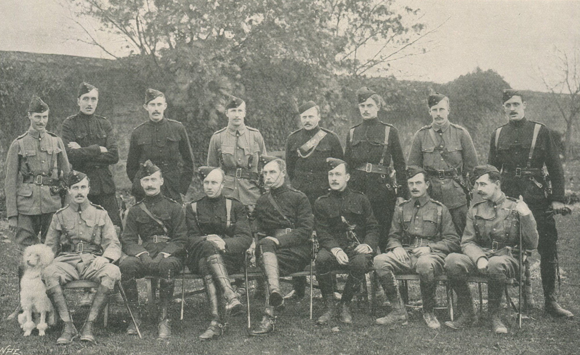 Officers of 3rd King's Royal Rifle Corps. The Battalion fought at the Battle of Spion Kop