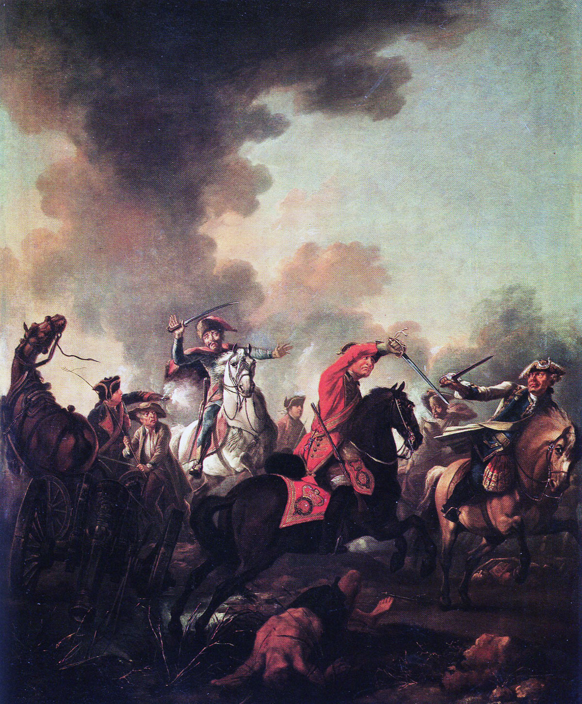 Dragoon Thomas Brown of Bland's King's Own Royal Dragoons: Battle of Dettingen fought on 16th June 1743 in the War of the Austrian Succession: buy this picture
