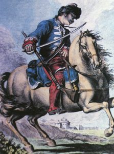 Horse Grenadier of the Maison du Roi: Battle of Dettingen fought on 27th June 1743 in the War of the Austrian Succession