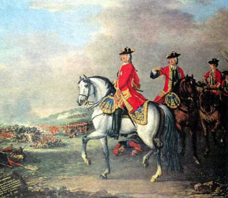 King George II at the Battle of Dettington