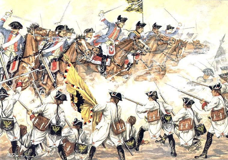 The charge of the Bayreuth Dragoons