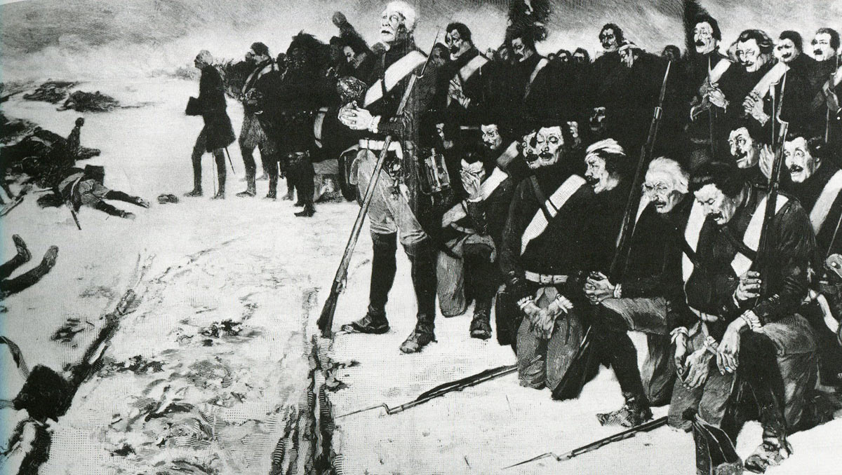 Prussian soldiers singing “Nun danket alle Gott” at the end of the Battle of Leuthen 5th December 1757