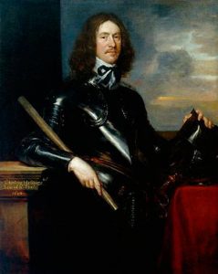 Sir Arthur Hesilrige whose cuirassiers were routed by Lord Wilmot's Royalist brigade of horse at the Battle of Roundway Down on 13th July 1643