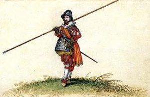 Pikeman of the English Civil War period