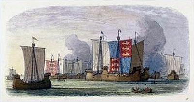 The Battle of Sluys For more details on a picture and how to buy it, click on the image.
