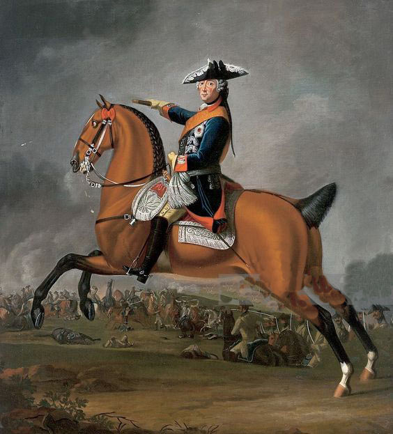 Frederick II, King in Prussia, 'Frederick the Great': picture by David Morier: click here to buy a picture of Frederick the Great