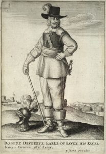 Robert Devereux Earl of Essex who commanded the Parliamentary army at the First Battle of Newbury on 20th September 1643 in the Civil War