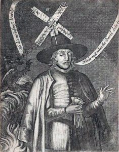 Adoniram Byfield, the chaplain of Sir Henry Cholmondeley’s Regiment of Foot, a prominent Parliamentarian clergyman, and one of the first to see the assembling Royalist army on Edgehill