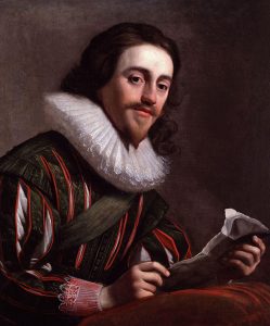 King Charles I the victor at the Battle of Cropredy Bridge on 29th June 1644 in the English Civil War: picture by Gerrit van Honthorst