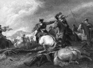 Battle of Marston Moor on 2nd July 1644 in the English Civil War