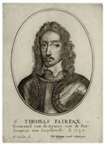 Sir Thomas Fairfax Parliamentary Commander at the Battle of Marston Moor on 2nd July 1644 in the English Civil War: click here to buy a picture of Sir Thomas Fairfax