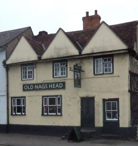 The Old Nags Head in Thame used by the Parliamentary army as a quarter: Battle of Chalgrove 18th June 1643 in the English Civil War
