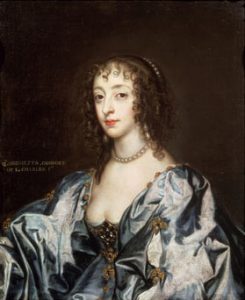 Henrietta Maria Queen of England: picture by Sir Anthony van Dyck: click here to buy this picture