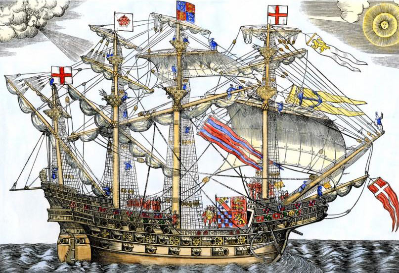 Ark Royal the English Flag Ship: Spanish Armada June to September 1588: click here to buy this picture