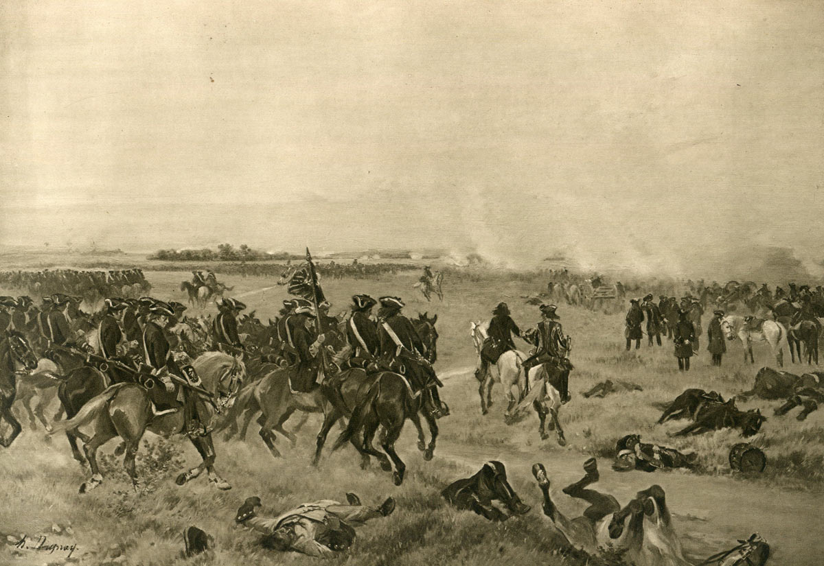 Battle of Malplaquet 11th September 1709 War of the Spanish Succession: picture by Henri Dupray: click here to buy this picture