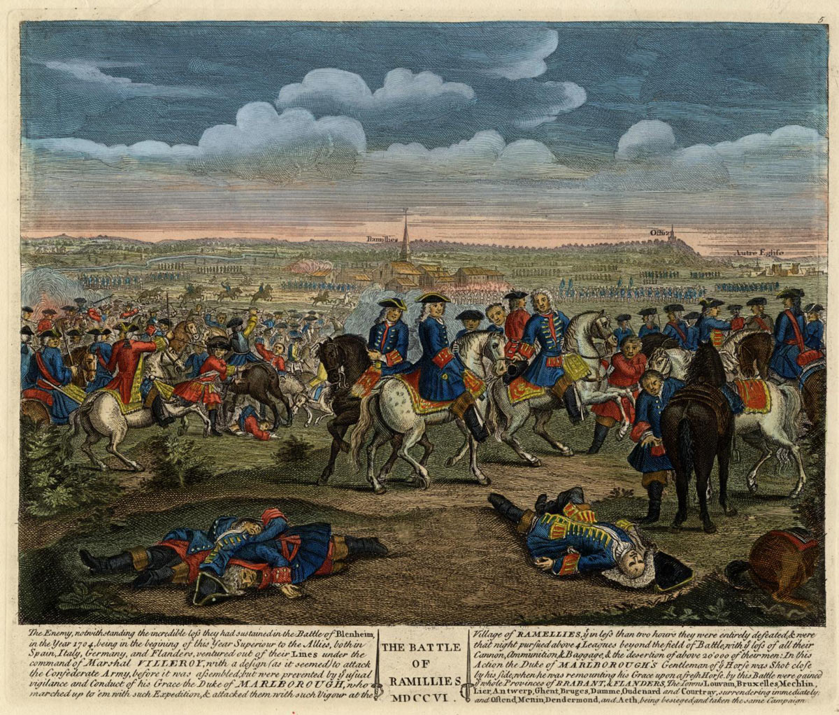 Battle of Ramillies 12th May 1706 in the War of the Spanish Succession: click here to buy this picture