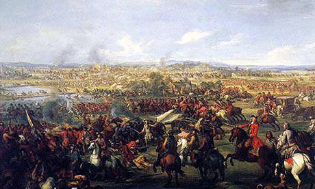Battle of Blenheim 2nd August 1704 in the War of the Spanish Succession: click here to buy this picture