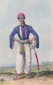 Indian Sepoy: Battle of Kavripauk on 23rd February 1752 in the Anglo-French Wars in India (Second Carnatic War)