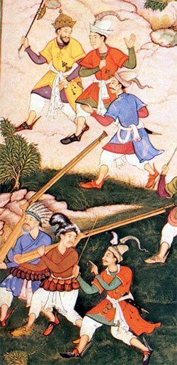 Indian soldiers: Battle of Arni on 3rd December 1751 in the Anglo-French Wars in India (Second Carnatic War)