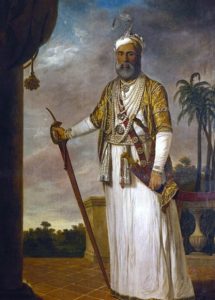 The Nawab of Arcot: Siege of Arcot 31st August to 15th November 1751 in the War in India: picture by Tilly Kettle: click here to buy this picture