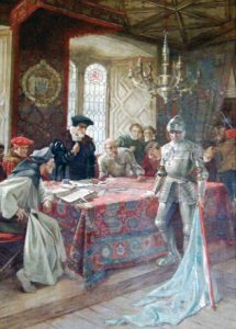 A survivor of the battle returns “The Blue Blanket” to the Edinburgh City Council: Battle of Flodden 9th September 1513