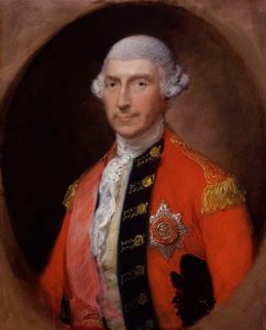 General Jeffery Amherst: Siege of Louisburg July 1758 in the French and Indian War: picture by Thomas Gainsborough: click here to buy this picture