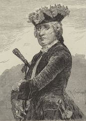 Marquis de Montcalm French commander at the Battle of Quebec 13th September 1759 in the French and Indian War or the Seven Years War: picture by Richard Caton Woodville: click here to buy this picture