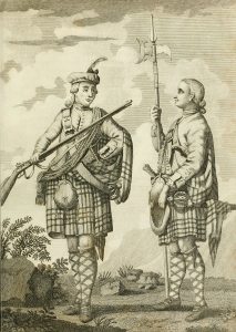 Officer and Sergeant of 42nd Black Watch: Battle of Ticonderoga on 8th July 1758 in the French and Indian War